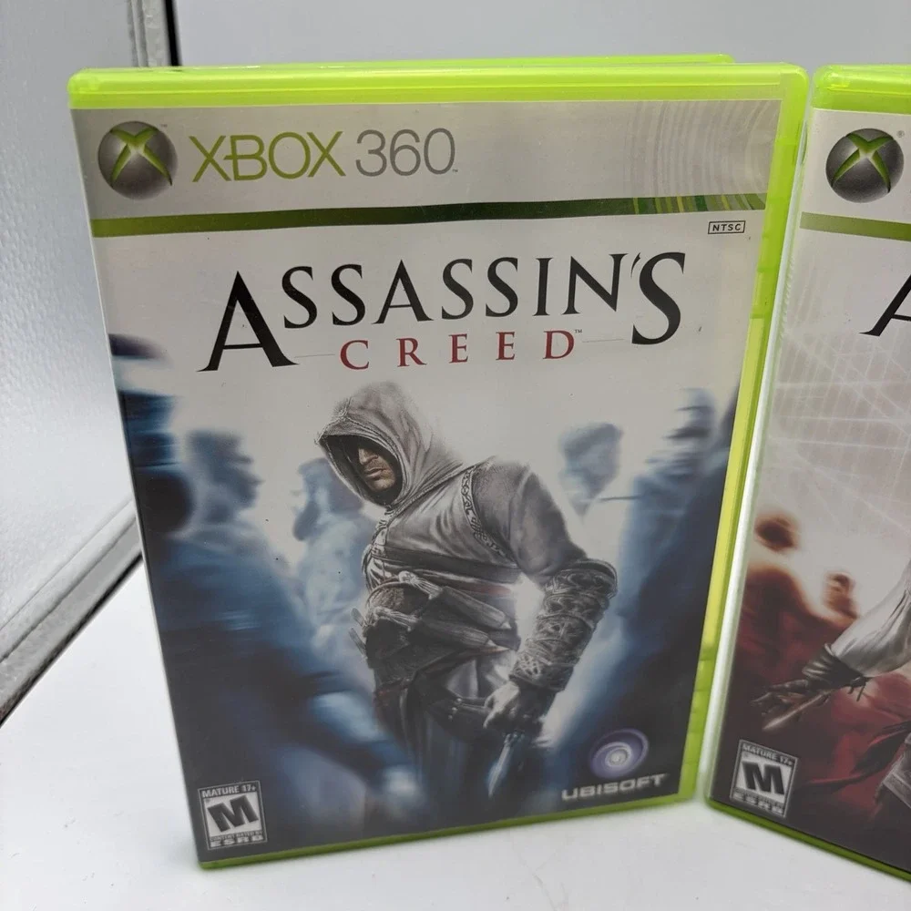 Xbox 360 Assassin's Creed Bundle Lot of 3 Games 1, 2 & 3 Missing Disk 1 #2
